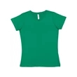 LAT Women's V-Neck Fine Jersey Tee