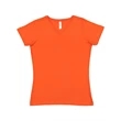 LAT Women's V-Neck Fine Jersey Tee