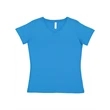 LAT Women's V-Neck Premium Jersey Tee