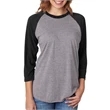 Unisex Triblend 3/4-Sleeve Raglan