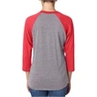 Unisex Triblend 3/4-Sleeve Raglan