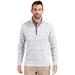 Cutter & Buck Traverse Stretch Eco Camo Print Quarter Zip...