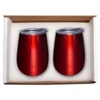 Prime Line Duo Vacuum Stemless Wine Tumbler Gift Set