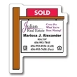 Magnet - Real Estate Sold Sign Shape (2.25x2.75) - Outdoor S