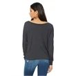 Ladies' Flowy Long-Sleeve Off Shoulder T-Shirt