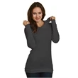 5 oz., Junior's Long-Sleeve Thermal Hoodie T-Shirt