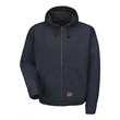 Red Kap Blended Duck Zip-Front Hooded Jacket