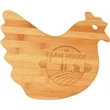 Bamboo Hen-Shaped Cutting Board