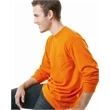 Bayside USA-Made 50/50 Long Sleeve T-Shirt with a Pocket
