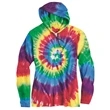 Dyenomite Tie-Dyed Hooded Pullover T-Shirt
