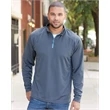 J. America Shadow Mesh Quarter-Zip Pullover