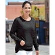 J. America Women's Glitter French Terry Sweatshirt