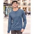 JERZEES Snow Heather French Terry Crewneck Sweatshirt
