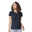 LAT Women's V-Neck Fine Jersey Tee