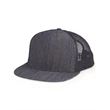 Mega Cap Flat Bill Six-Panel Trucker Cap