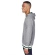 Adult Peppered Fleece Lapover Hooded Sweatshirt