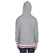 Adult Peppered Fleece Lapover Hooded Sweatshirt