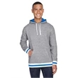 Adult Peppered Fleece Lapover Hooded Sweatshirt