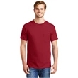 Hanes Beefy-T - 100% Cotton T-Shirt with Pocket.