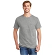 Hanes - Authentic 100% Cotton T-Shirt with Pocket.