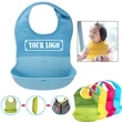 Foldable Silicone Baby Bids w/Fabric Neck
