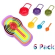 Plastic Measuring Cup and Spoon Set 6 pcs