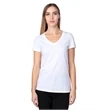 Ladies' Ultimate CVC V-Neck T-Shirt