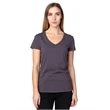 Ladies' Ultimate CVC V-Neck T-Shirt