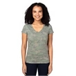 Ladies' Ultimate CVC V-Neck T-Shirt