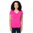 Ladies' Ultimate CVC V-Neck T-Shirt