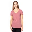 Ladies' Ultimate CVC V-Neck T-Shirt