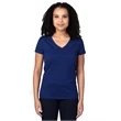 Ladies' Ultimate CVC V-Neck T-Shirt