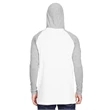 Men's Hooded Raglan Long Sleeve Fine Jersey T-Shirt