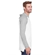 Men's Hooded Raglan Long Sleeve Fine Jersey T-Shirt