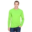 Unisex Union-Made Long-Sleeve Pocket Crew T-Shirt