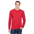 Unisex Union-Made Long-Sleeve Pocket Crew T-Shirt