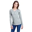 Ladies' Long Sleeve Fine Jersey Lace-Up T-Shirt