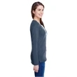 Ladies' Long Sleeve Fine Jersey Lace-Up T-Shirt