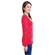 Ladies' Long Sleeve Fine Jersey Lace-Up T-Shirt