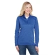 Ladies' Tonal Space-Dye Quarter-Zip