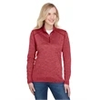 Ladies' Tonal Space-Dye Quarter-Zip