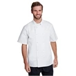 Unisex Studded Front Short-Sleeve Chef's Jacket