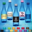 12 oz Blue Tinted Glastic Bottle with Flat Cap