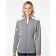 Adidas Women's Textured Mixed Media Full-Zip Jacket