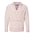 J. America Baja French Terry V-Neck Hooded Pullover