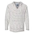 J. America Baja French Terry V-Neck Hooded Pullover