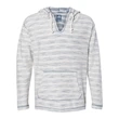J. America Baja French Terry V-Neck Hooded Pullover
