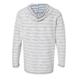 J. America Baja French Terry V-Neck Hooded Pullover