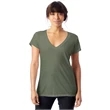 Ladies' Slinky-Jersey V-Neck T-Shirt