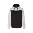 Adult Melange Color Blocked Hooded Sweatshirt